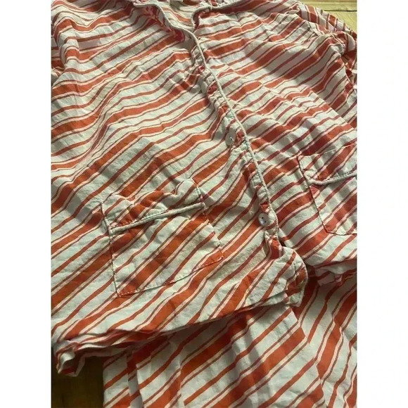 Smockingbird Kids Striped Pajama Set Red White Size 6 Long Sleeve - Picture 1 of 5